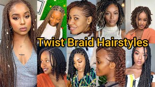 Beautiful Twist Braids  Passion Twist Hairstyles  Kinky Twist Braids  Senegalese Twist Hairstyles [upl. by Goldfarb712]