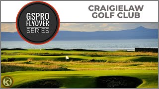 GSPro Course Flyover  Craigielaw Golf Club  Designed by Grapelfarmer [upl. by Soinski]