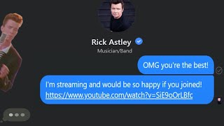 Rick Rolling Rick Astley but he Rick Rolled me back [upl. by Vashtee]