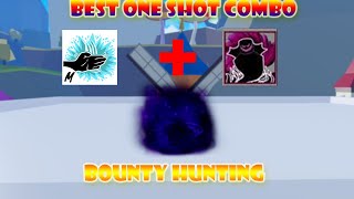 『 Best One Shot Combo Shadow  Sharkman Karate』Bounty hunting  Blox Fruits Update 17 Part 3 [upl. by Engapmahc]