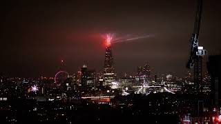 Central London New Year Fireworks 2022 [upl. by Caitlin189]