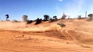 Nissan Patrol Y62  Lettin off steam at Loveday Sand Hills SA [upl. by Eward]