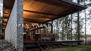 Open Valley House Design That Blends Into The Landscape Of The Forest [upl. by Hyacinth]