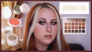 FULL FACE OF JORDANA TICIA COSMETICS  NUDE DIVINITY PALETTE [upl. by Bale]