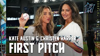 Katie Austin amp Christen Harper brought the heat to the homeofbeisbol 🔥 [upl. by Tecla113]