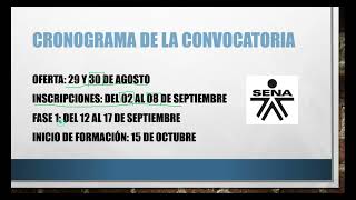 CONVOCATORIA SENA PRESENCIAL SEPTIEMBRE 2024 [upl. by Asiar]