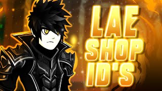 AQW LAE SHOP AND QUEST IDS  AQWorlds 2020 [upl. by Madra]