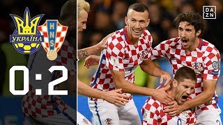 Kroatien dank Kramaric in den Playoffs Ukraine  Kroatien 02  Highlights  WMQuali  DAZN [upl. by Rennane893]