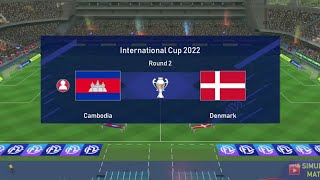 Cambodia vs Denmark  World Cup 2022 Qatar [upl. by Eeram]