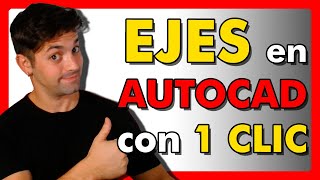 🔴 Cómo Crear Ejes en AutoCAD Automáticamente [upl. by Llerrej410]