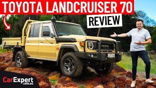 2024 Toyota LandCruiser 70 Series onoffroad inc 0100 review Why the 4 cyl is better than V8 [upl. by Peedus]