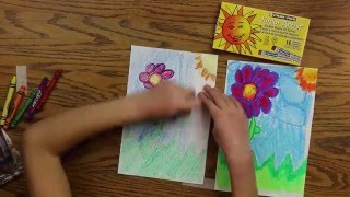 Oil Pastels vs Crayons for Kids [upl. by Immac]