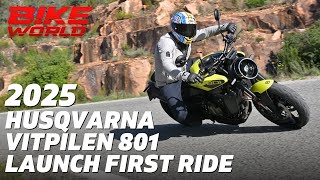 2025 Husqvarna Vitpilen 801  Launch First Ride [upl. by Mackenie]