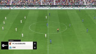 FC Augsburg vs Marseille 10082024 Club Friendlies EA FC 24 [upl. by Ecirpac]