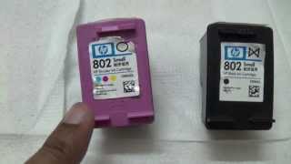 How to refill HP 802 cartridge at home part I [upl. by Anelrahc]