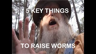 5 KEYS TO RAISING WORMS [upl. by Nicolella]