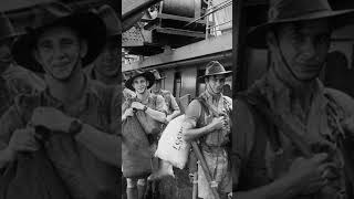 Australian troops disembarking at Singapore 1941 ytshort ww2 australian singapore troops [upl. by Ayahs]