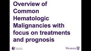 Sesssion 2 Hematologic Malignancies Overview [upl. by Lamdin]