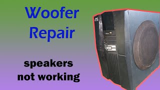 JTC woofer repair speakers not working [upl. by Morgenthaler]