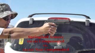 1911a1 Compensator vs 1911a1 Without Compensator [upl. by Avitzur]