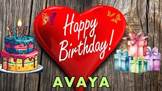 Happy Birthday Avaya Birthday Wishes Birthday Song hbd [upl. by Shelbi]