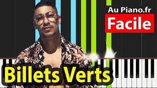 Maes Billets verts Piano Tuto Facile Instru Paroles Aupianofr [upl. by Ocir]