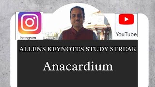 anacardium from allens keynotes study streak [upl. by Ezri]