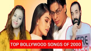 Qureshi Shama Reacts To  Top 100 Bollywood Songs of Year 2000  Nostalgic Songs  Qureshi Reaction [upl. by Eddi]