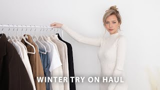 Winter Haul Try On 2022 ✨ 15 Outfits ft Everlane [upl. by Atig491]