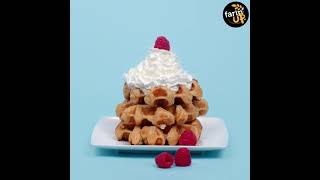 How to make Fantastique Belgian Waffles thanks to FarinUP Mix waffle food wafflerecipe [upl. by Greenman]