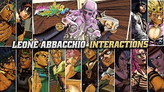 Leone Abbacchios Interactions  JoJos Bizarre Adventure AllStar Battle R [upl. by Trocki586]