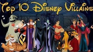 Top 10 Disney 🏰 Villains [upl. by Elbart]