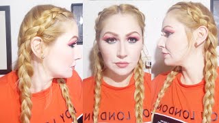 Tutorial 2 trenzas Holandesas para principiantes how to dutch braid 🙂🤟😊 trenzas trenzaholandeza [upl. by Linskey]