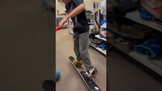 PRO SNOWBOARDER DOES CRAZY TRICK IN A STORE snowboarding prosnowboarder funny meme fypシ゚viral [upl. by Eciram]