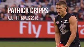 Patrick Cripps all 11 Goals 2018 [upl. by Tripp70]