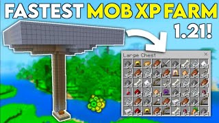 FASTEST 121 MOB XP FARM in Minecraft bedrock [upl. by Ailis]