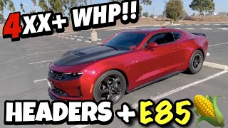 Camaro LT1 gets Headers Intake amp E85 Dyno Results  MORE [upl. by Kant646]