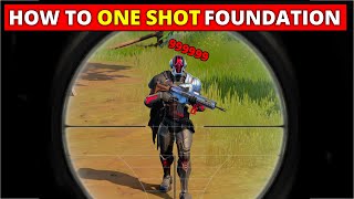 How to ONE SHOT the Foundation NPC in Fortnite Chapter 3 MYTHIC MKSEVEN ASSAULT RIFLE [upl. by Proffitt]