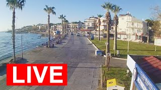 Didim Live camera Altinkum Beach 25122023 didim turkey livestream wether [upl. by Anaujahs]