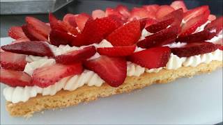 Tarte au fraise sans crème pâtissière rapide et super bonne [upl. by Remos]