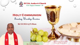 Sunday Worship Service Service  ECI St Andrews Church 06OCTOBER2024 [upl. by Ispep]