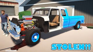 SOMEONE STOLE OUR JUNKYARD DRAG TRUCK  My Garage  Multiplayer [upl. by Carnes]