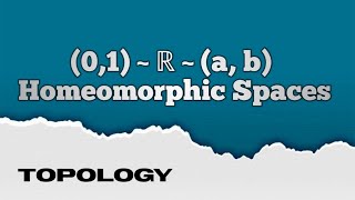 ab is Homeomorphic to the real line RTopologically Equivalent Basic Topology topology [upl. by Carli167]