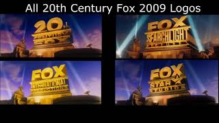 All 20th Century Fox 2009 Logos PAL Version [upl. by Strepphon119]