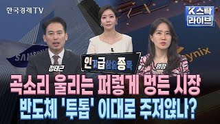 인급종 곡소리 울리는 퍼렇게 멍든 시장…반도체 투톱 이대로 주저앉나 정윤성 정태근 염정ㅣK스탁 라이브ㅣ한국경제TV [upl. by Edialeda]