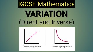 IGCSE Mathematics 0580 VARIATION Direct and Inverse  Science and Math Tutor [upl. by Alroi807]