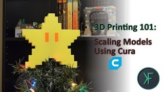 3D Printing 101 Scaling Models Using Cura feat Super Mario Starman [upl. by Dwan]