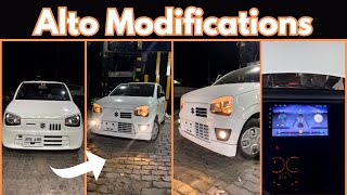 Alto Modifications  Alto Rs Bumpers installation  Alto Fog Lights [upl. by Roter]