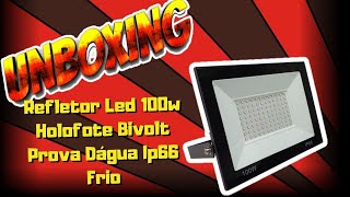 Refletor Led 100w Holofote Bivolt Prova Dágua Ip66 Frio [upl. by Anerdna]