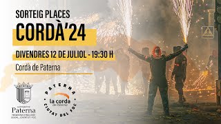 Sorteo plazas Cordà de Paterna 2024 [upl. by Roderich950]